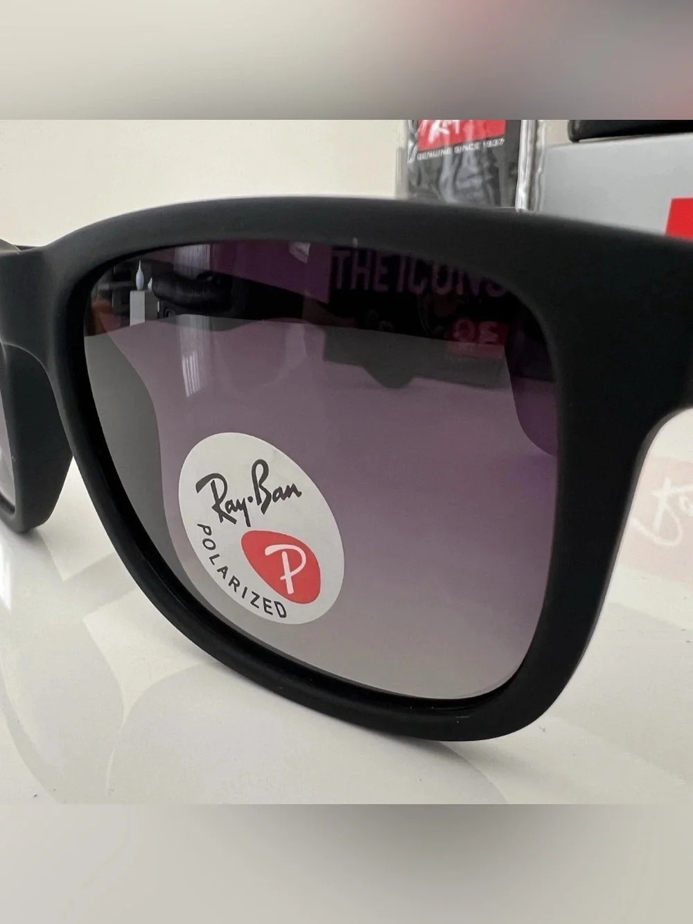 Ray-Ban Men’s Black Frame with Dark Gray Lenses Sunglasses
